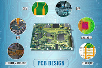 do schematic capture and pcb design with dfm review