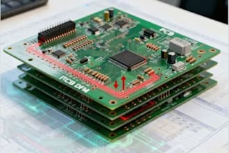 do pcb design, pcb layout and schematic capture with dfm review