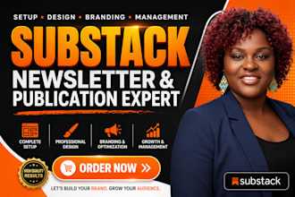 design substack account substack newsletter manage substack post