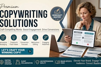 write high converting SEO website copy sales copy email copy