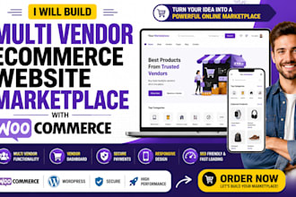 build multi vendor ecommerce website marketplace with woocommerce