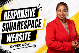 create converting squarespace website design for business service website dev