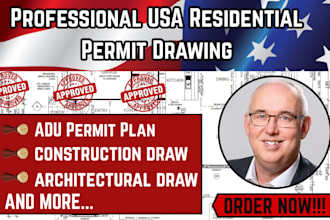 create professional permit drawings for residential projects in the USA