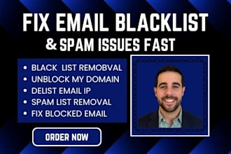 fix email blocked blacklist removal unblocked domain delist email IP setup