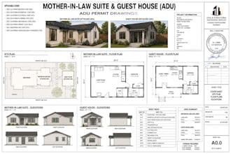 create mother  in  law suite and guest house adu permit drawing