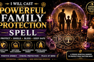 cast powerful family protection spell