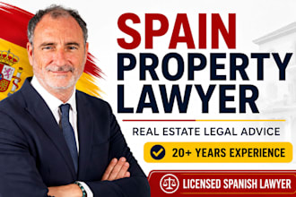 be your spain property lawyer for real estate legal advice and property purchase