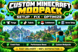 fix custom minecraft modpack fix forge fabric cobblemon server setup palworld