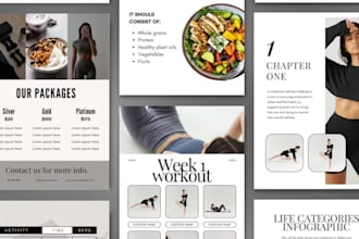 design canva ebook training manual workbook freebie for fitness and wellness