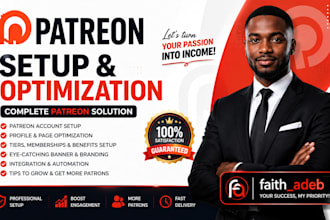 set up, optimize and manage your patreon profile creator page