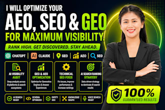 do monthly website aeo geo seo onpage and off page optimize for google and ai