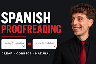 proofread and edit your spanish text