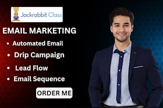 setup jackrabbit class automation email trigggers drip campaign lead flow