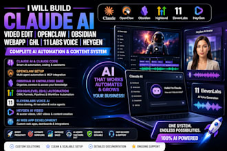 claude ai video edit openclaw obsidian claude webapp ghl 11 labs voice ai heygen
