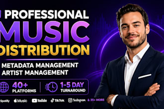 distribute music on distrokid, tunecore, youtube, pega platform, amadeus, sabre