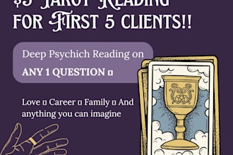 provide a deep tarot card reading for any 1 question