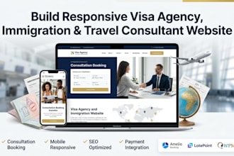 build a responsive visa agency, immigration, travel consultant website