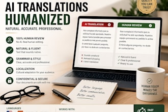 review and humanize ai translations in spanish and portuguese