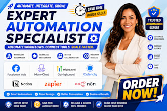 setup facebook ads manychat gohighlevel calendly notion zapier n8n automation