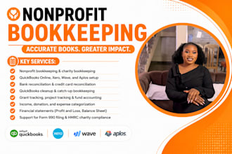 nonprofit charity bookkeeping in quickbooks online,xero wave financial statement