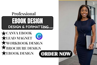 design editable canva ebook, workbook, canva ebook and pdf lead magnet