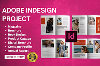 do any adobe indesign project catalog design magazine print book layout porfolio