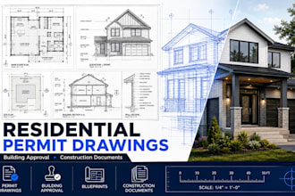 create residential permit drawings building approval consstruction documents