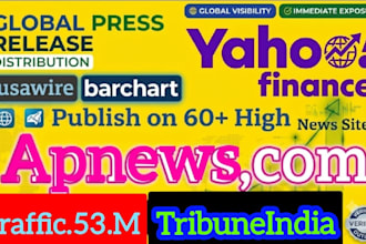 publish your article on yahoo finance, apnews,com streetinsider,com barchart