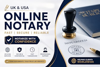 notarize UK US online notary legal documents usps form 1583 affidavits UK notary