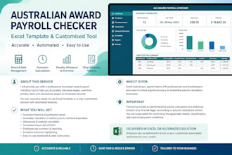 build an australian award payroll checking tool