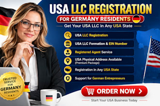 register USA llc with ein for non US residents in any state USA registered agent