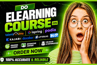 do elearning course on talentlms ispring lms podia kajabi docebo lifterlms h5p