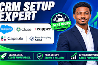 setup salesforce, close, copper, capsule, less annoying crm for your business