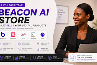 build a high converting beacon ai store that sells your digital products