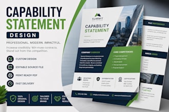 design canva capability statement redesign capability statement design portfolio