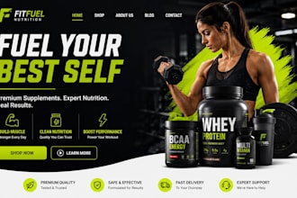 build wix fitness website nutrtion supplement website workout health website
