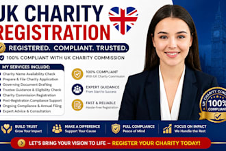 register your UK charity fast with full compliance support