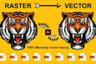 vectorize, redesign, edit, fix, refresh, and improve your existing or ai logo