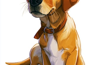 make a disney pets portrait illustration in disney style