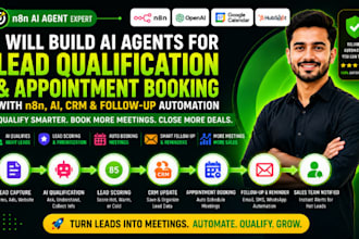 build n8n ai agents for lead qualification, appointment booking, ai follow ups