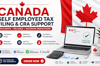 file canada self employed tax returns, fix cra errors and maximize deductions