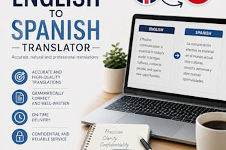 translate english to spanish professionally as a native speaker
