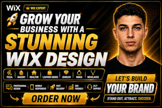 do wix pizza snacks website,relator,baking website, leather goods,necklace,rings