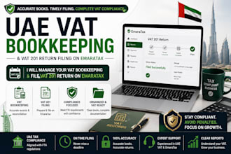 manage uae vat bookkeeping and file vat 201 on emaratax