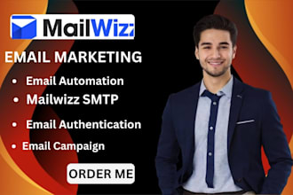 setup mailwizz SMTP newsletter list email automation email authentication