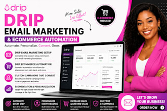 setup drip email marketing campaign drip ecommerce drip email automation drip