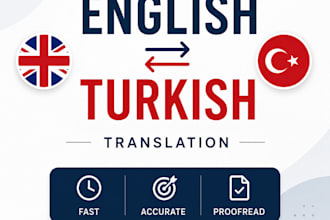 translate english to turkish and turkish to english