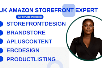 amazon storefront design, brand store, listing images, ebc, aplus content expert