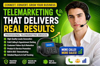 provide telemarketing, cold calling, lead generation, and appointment setting