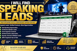 find paid speaking gigs, conference event speaker leads, public speaking lead